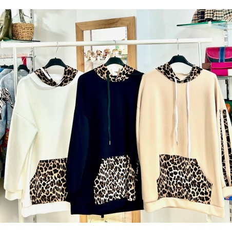 SUDADERA ANIMAL PRINT