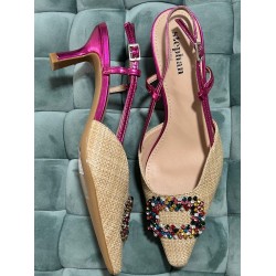 ZAPATO TACÓN FUCSIA